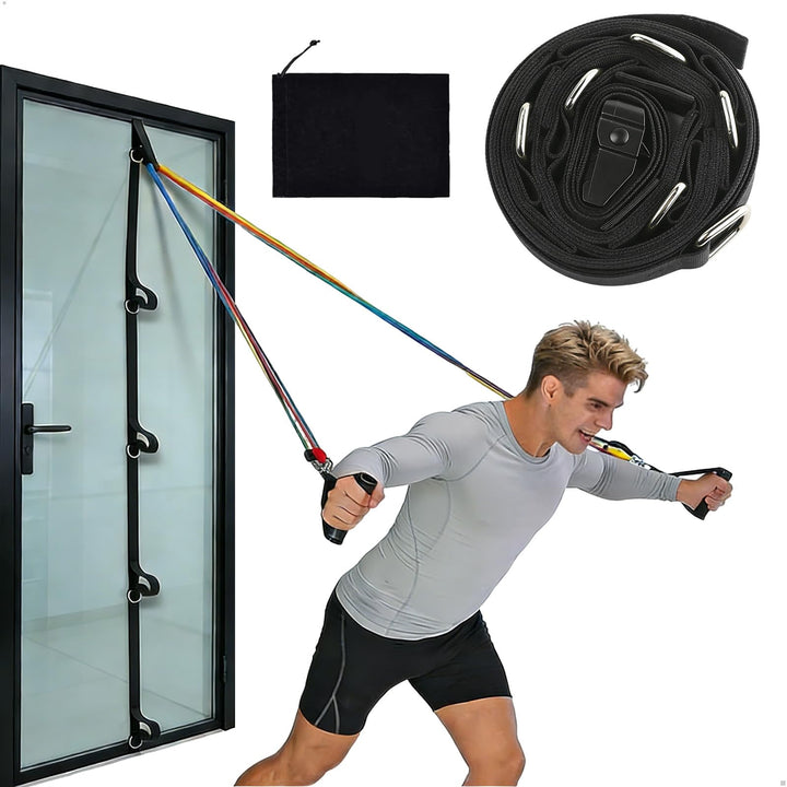 Türanker, Door Anchor Strap for Resistance Bands, Bohr- und Nagelfreier Türanker Gurt mit Mehrpunkt-