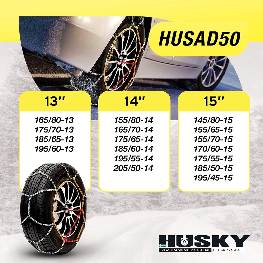 Sumex HUSAD50 KN50 Husky Advance Schneeketten 9 mm, HUSAD50