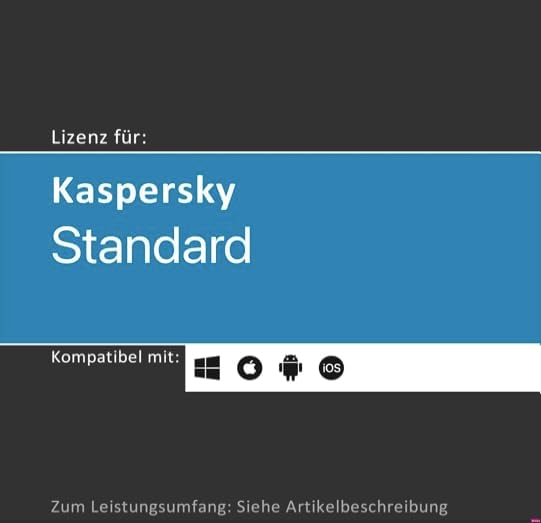 Lizenz für Kaspersky Standard | 2025 | 1, 3 oder 5 Gerät(e) | 1-2 Jahr(e) | Vollversion | Windows/Ma