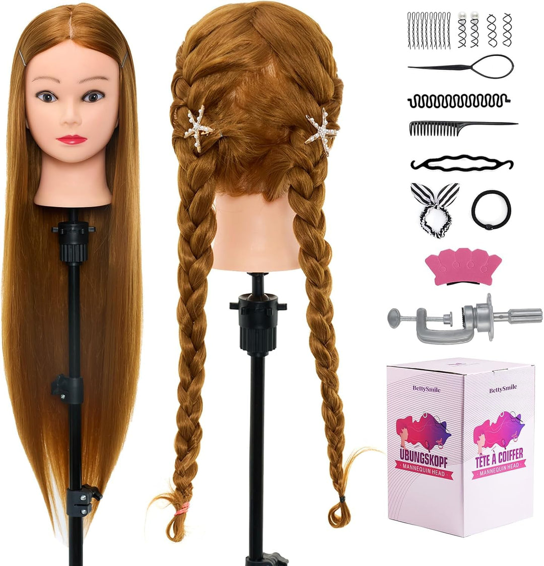 Neverland Beauty 30" Übungskopf Frisierkopf Friseur 100% Synthetisches Haar Perückenkopf Puppenkopf