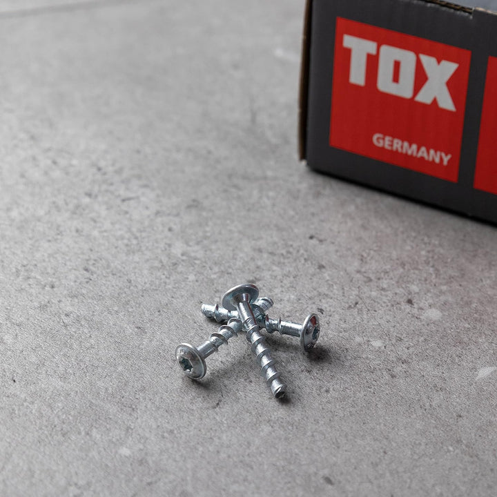 TOX Schraubanker Sumo Max 1 FK 6x50 mm, Flachkopf, Stahl verzinkt, bauaufsichtlich zugelassen für di