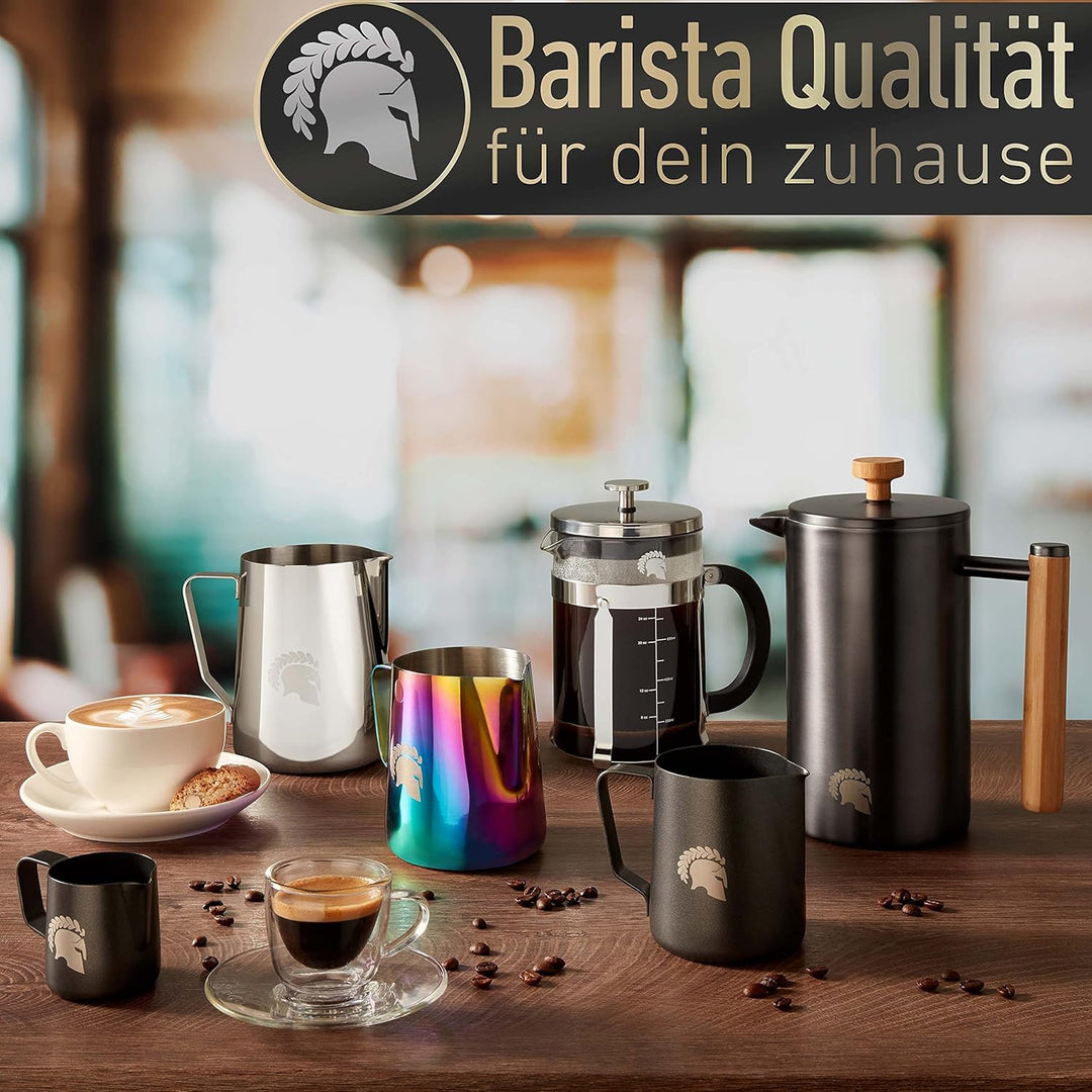Barista Legends® Abklopfbehälter für Siebträger mattschwarz - Knock Box für Kaffeesatz mit spezielle