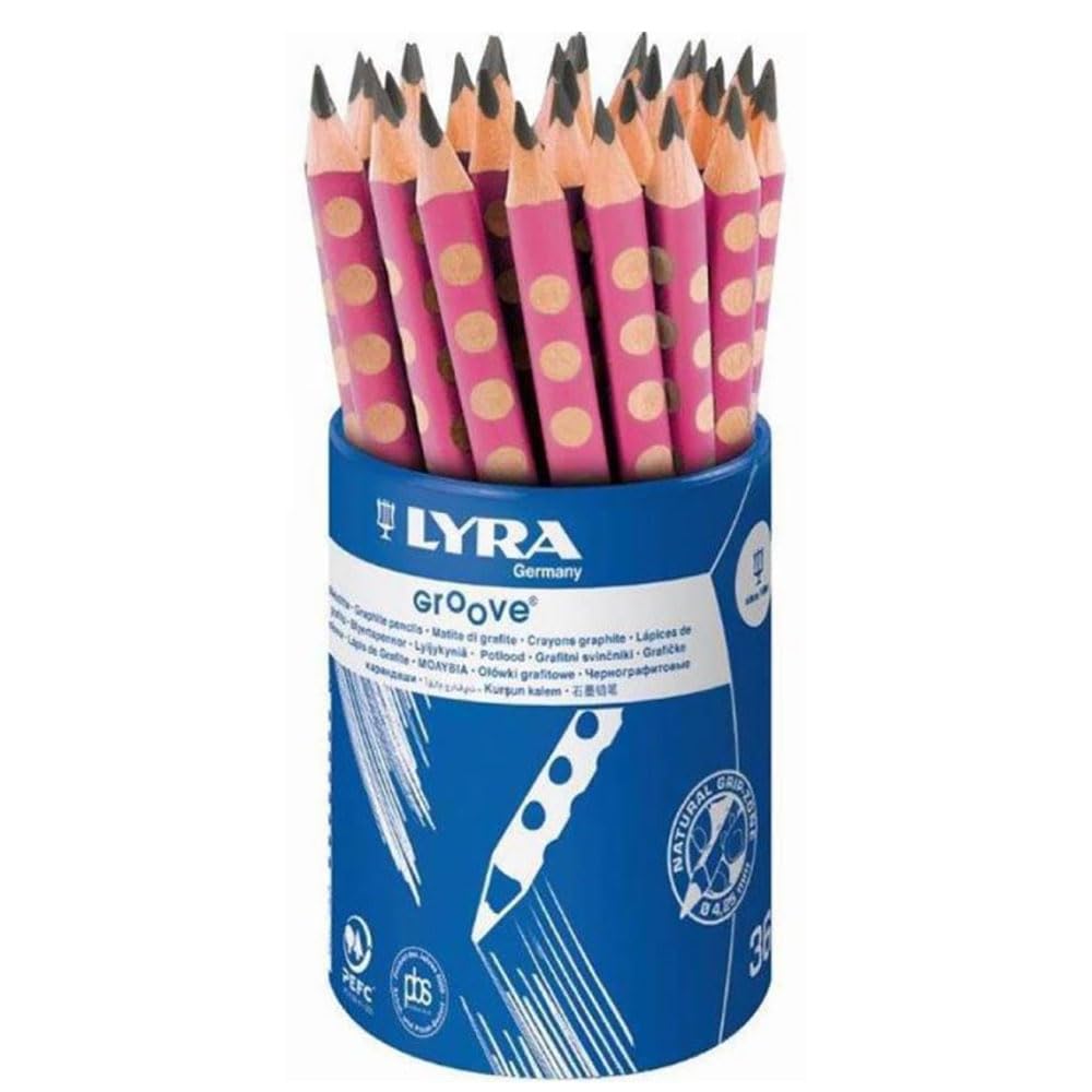 Lyra Groove Jumbo Graphitstift, rosa lackiert, RD36, rosa