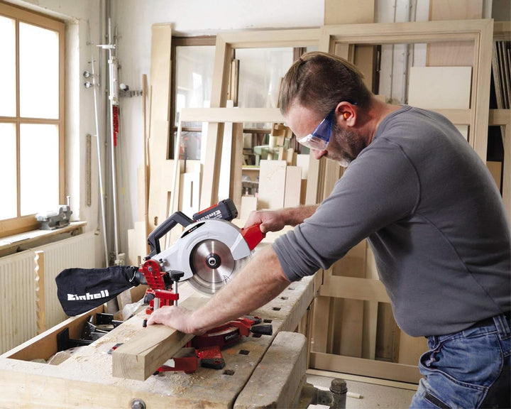 Einhell Akku-Kappsäge TE-MS 18/210 Li-Solo Power X-Change (Li-Ion, 18 V, 3.000 min-1, neigbarer Säge