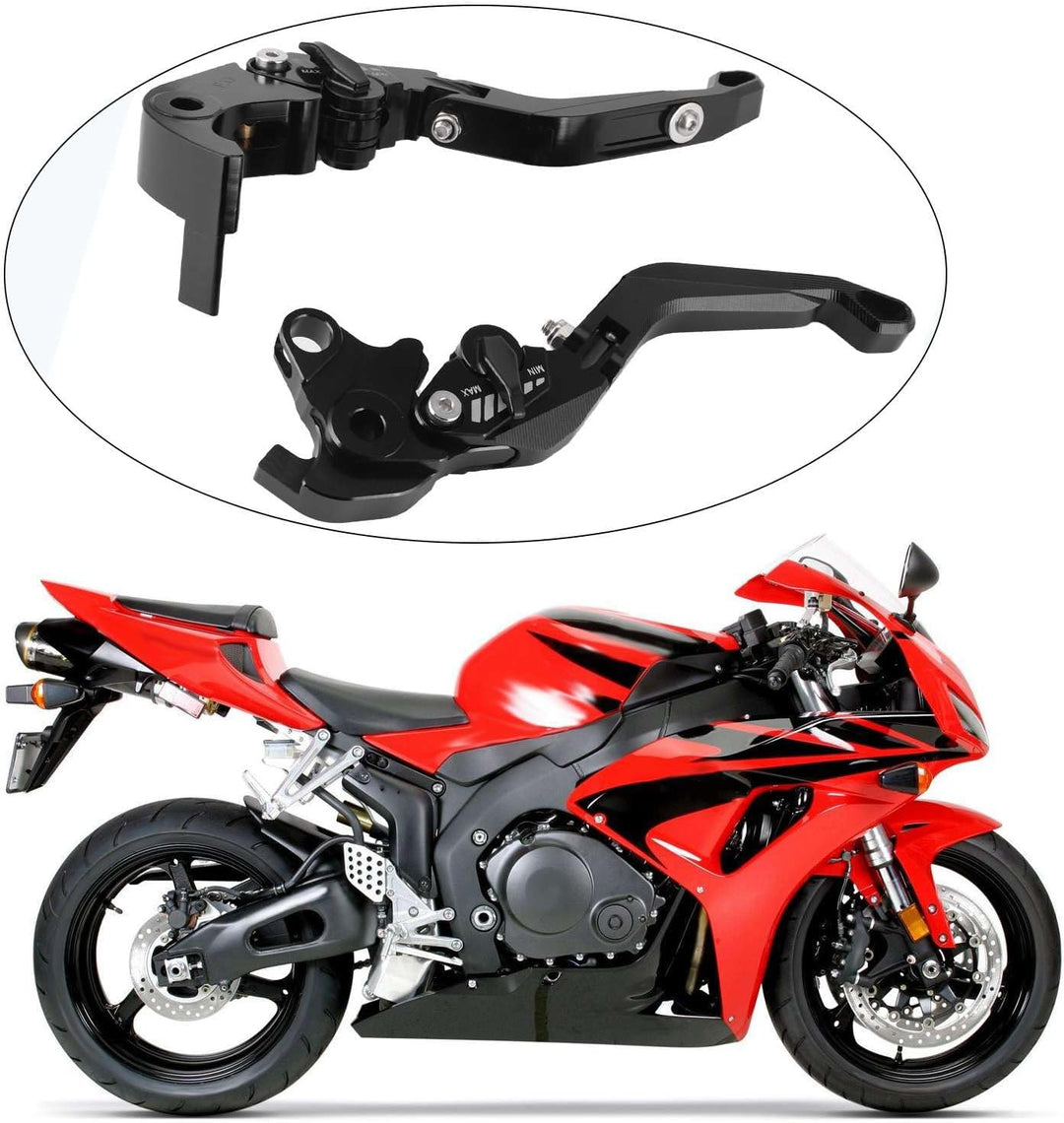 Qiilu 1Paar Bremskupplungshebel für für Honda CB1000R/CBR1000RR/FIREBLADE/VFR1200/F(F‑33/H‑33) M2o43