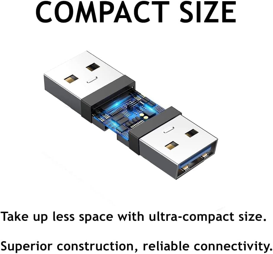 PENGLIN USB 3.0 Panel Mount Koppler 2 Stück, USB-Durchgangsanschluss, Buchse zu Buchse Bulkhead Exte