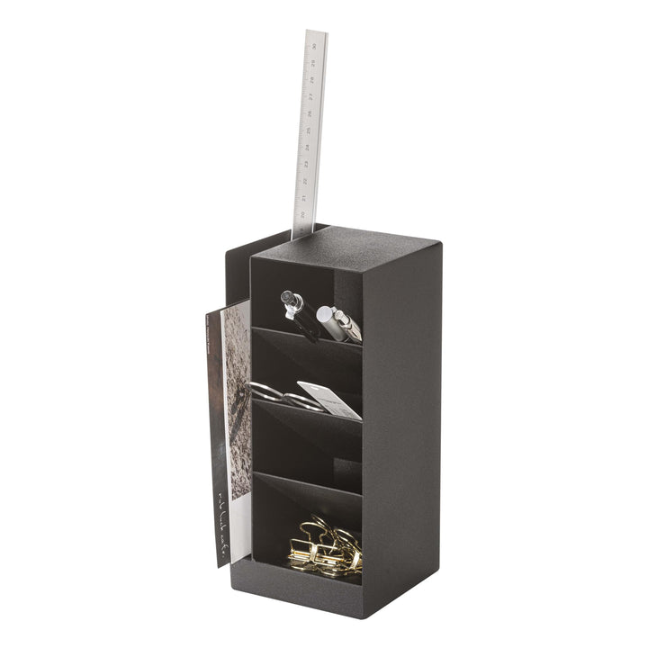 Pen stand - Tower - black Schwarz, Schwarz