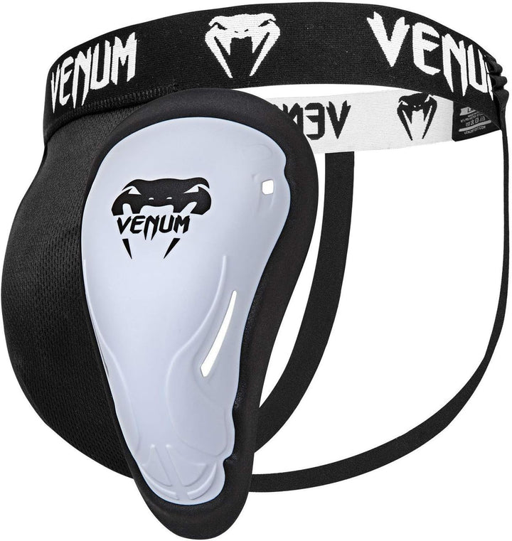 Venum Erwachsene Tiefschutz Challenger Schwarz/Weiss M Tiefschutz + Armschoner, 4m, Schwarz/Weiss M