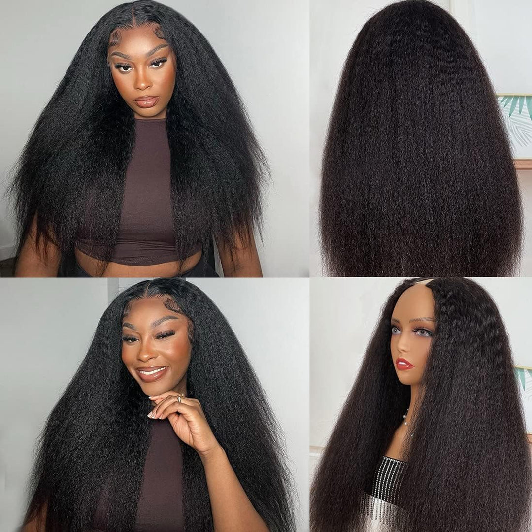 Echthaar Perücke 180% Density Real Hair Wig Human Hair Wigs For Women V Part Real Menschliches Haar