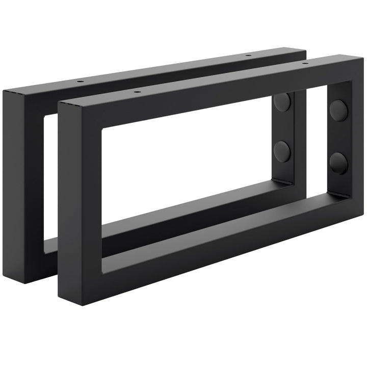 HOLZBRINK 2 Stück Wandkonsole Schwarz für Waschtisch, 350x150 mm, Design und stabil Waschtischhalter