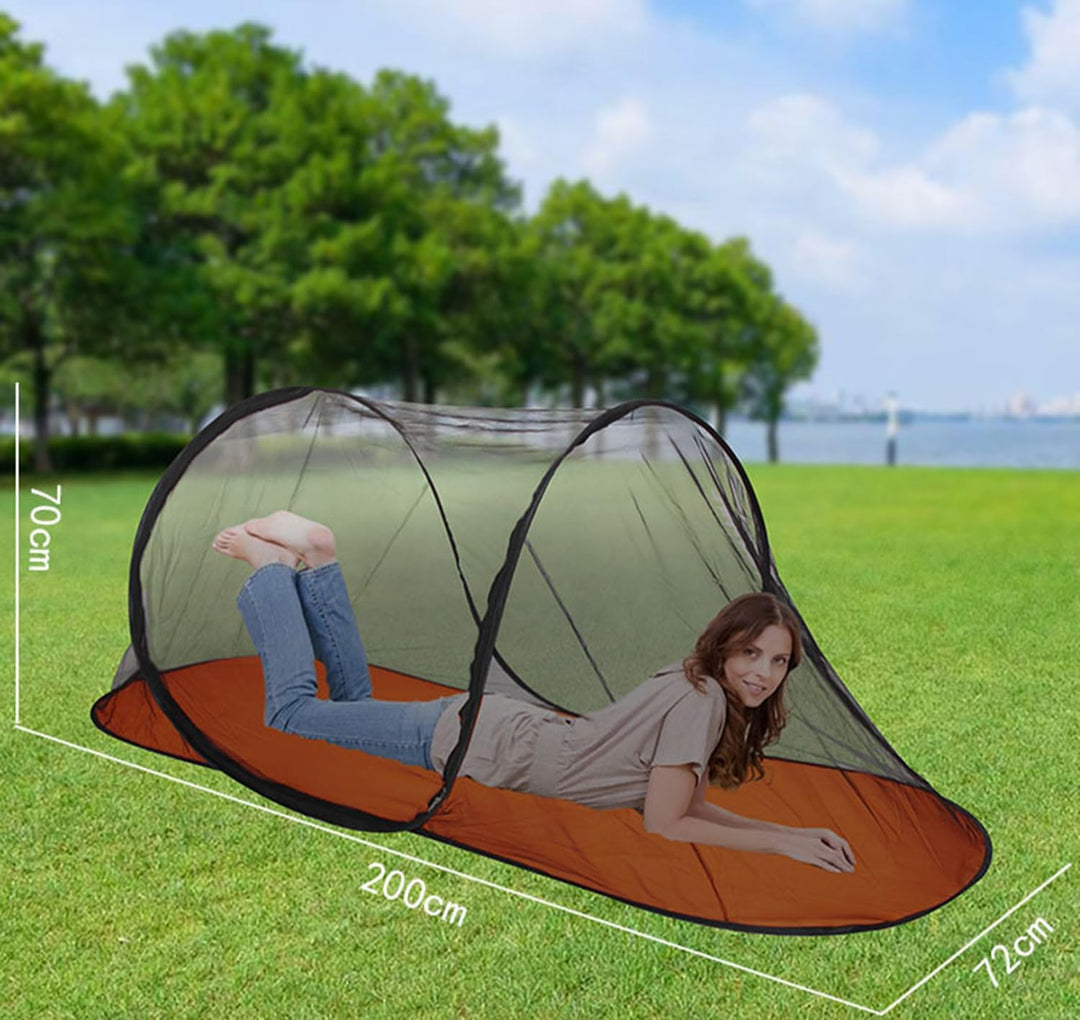 Schnell faltbares Moskitonetz, tragbares Campingzelt, Heimbett, ultraleichtes Pop-up-Moskitonetz, Ou