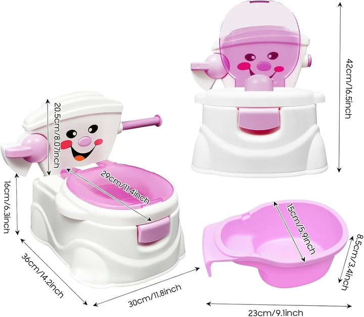 Töpfchen für Kinder,Tragbare Baby Toilette Potty Training Toilet mit Sitz & Deckel, Kindertoilette a