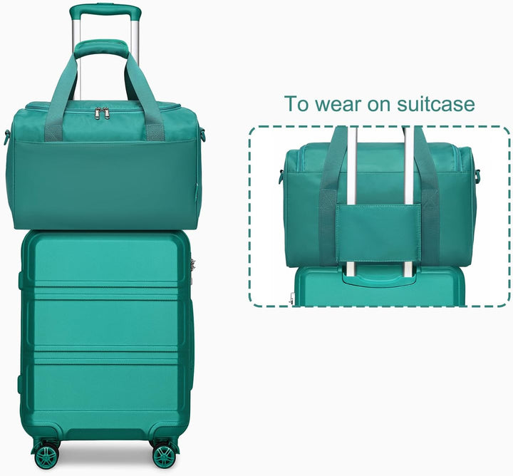KONO Gross Reisekoffer Rollkoffer Set Gepäcksets 2 Teilig, 74cm Gross Trolley Koffer mit Ryanair Rei