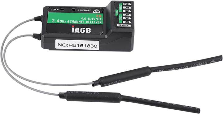 Dilwe RC-Empfänger, 2.4G 6CH RC-Empfänger PPM für FS-I6X FS-I6S I8 RC-Sender