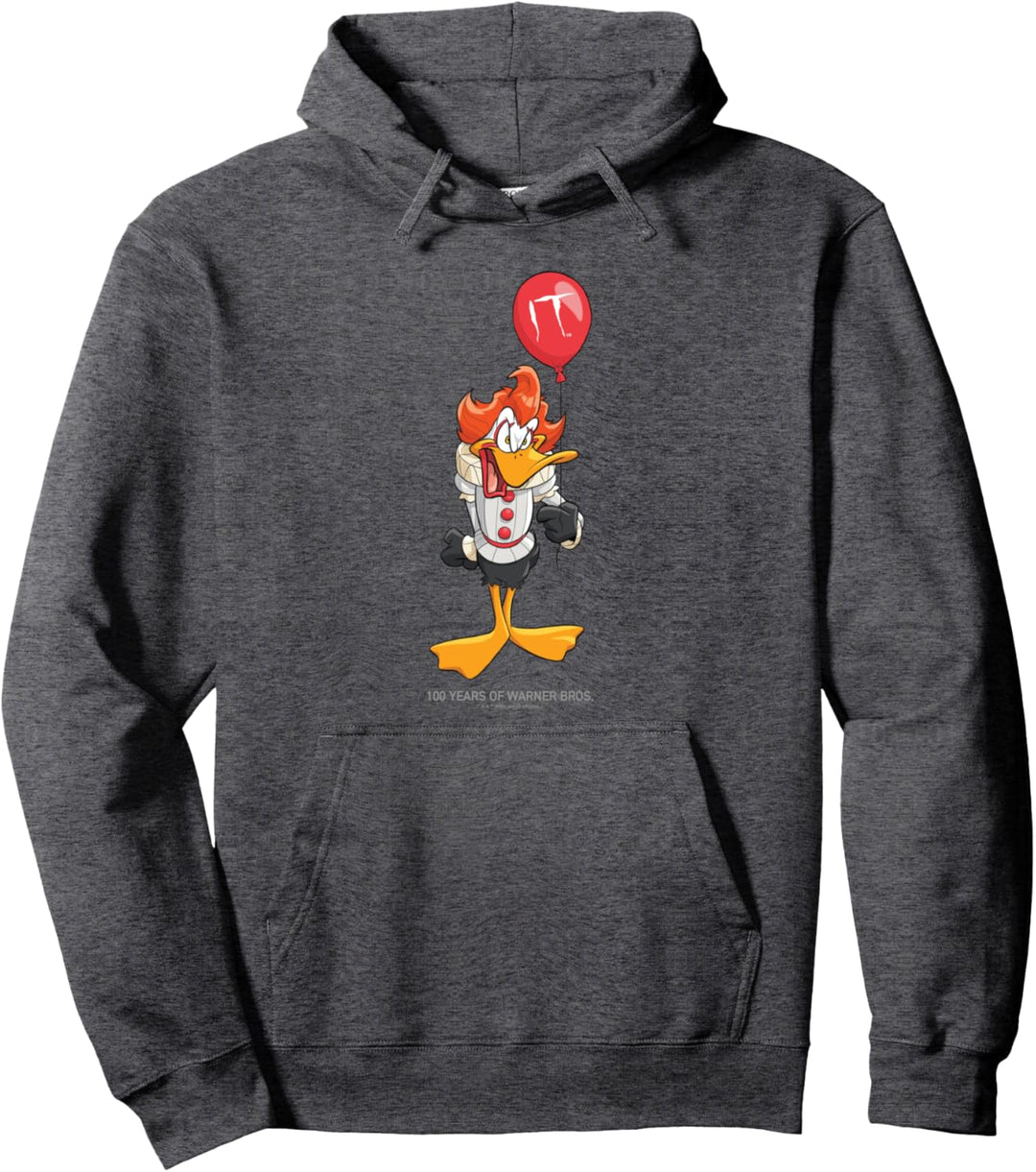 WB 100: Looney Tunes IT Mashup, Daffy Duck as Pennywise Pullover Hoodie