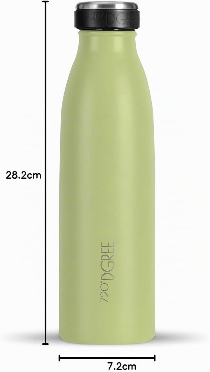 720°DGREE Edelstahl Trinkflasche “milkyBottle” - 500ml - Perfekt für Kinder, BPA-Frei, Auslaufsicher