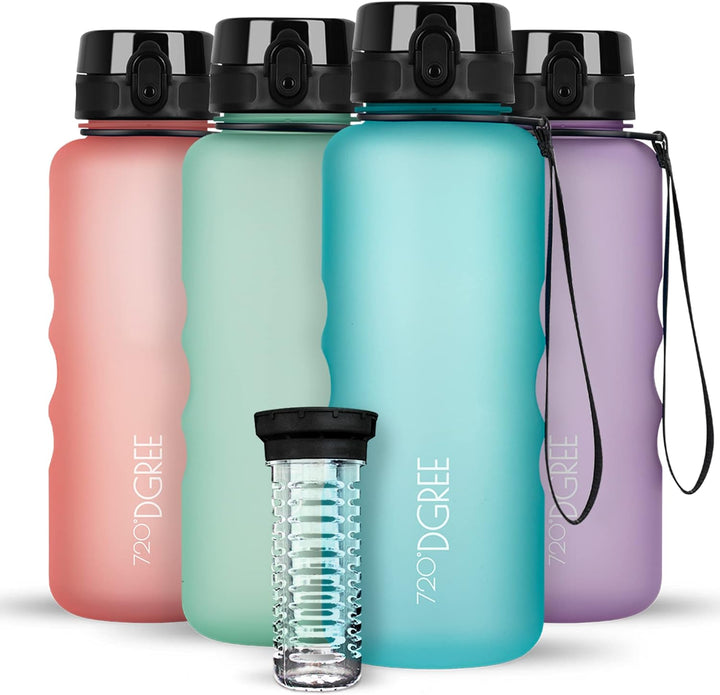 720°DGREE Trinkflasche 1,5l “uberBottle“ +Früchtebehälter - BPA-Frei, Auslaufsicher - Wasserflasche