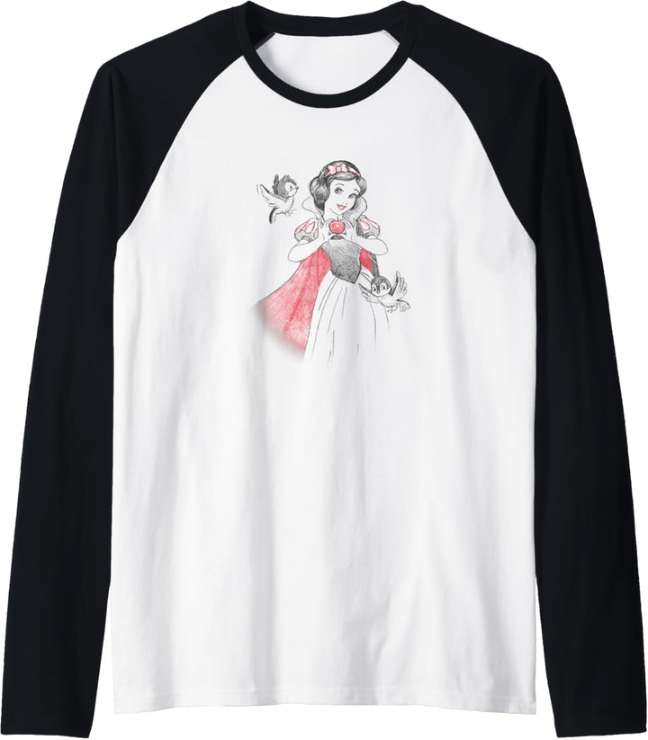 Disney Snow White Vintage Princess Sketch Raglan