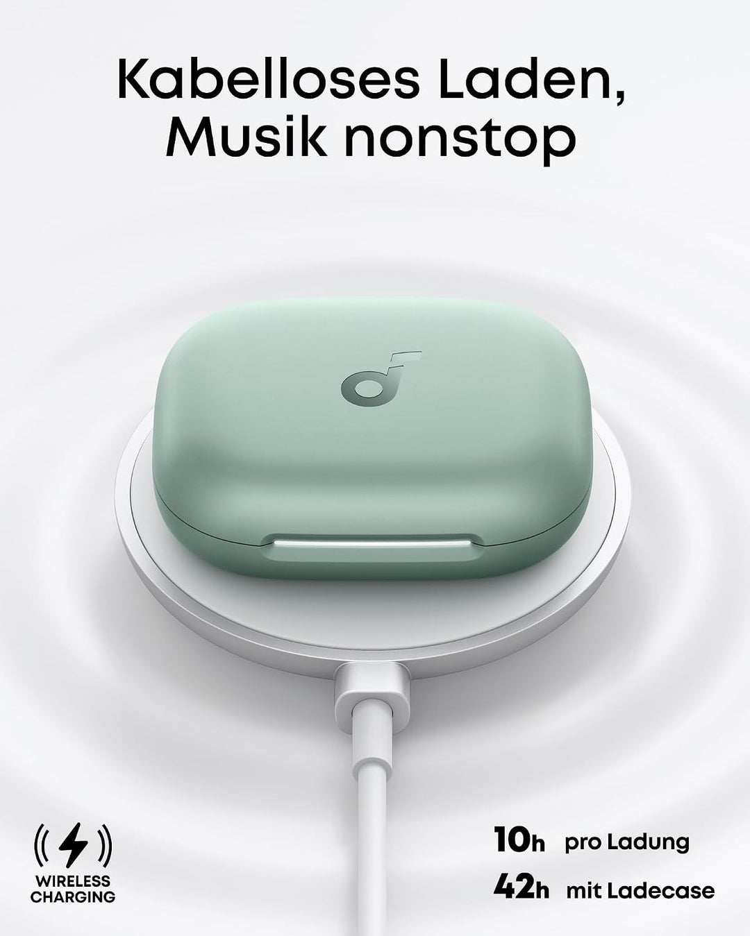 soundcore by Anker AeroFit 2, Open-Ear Kopfhörer, KI-Übersetzung, IP55 | druckfreier Sitz, doppelt s