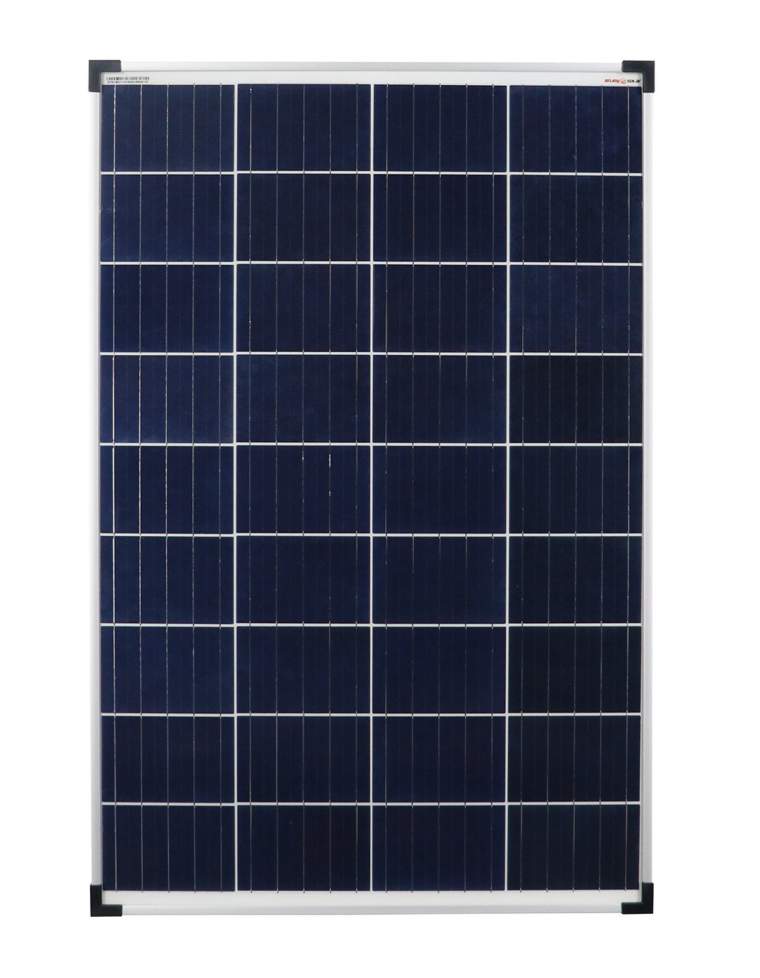 enjoy solar® Poly 100W 12V Polykristallin Solarpanel Solarzelle 100Watt ideal für Wohnmobil, Gartenh