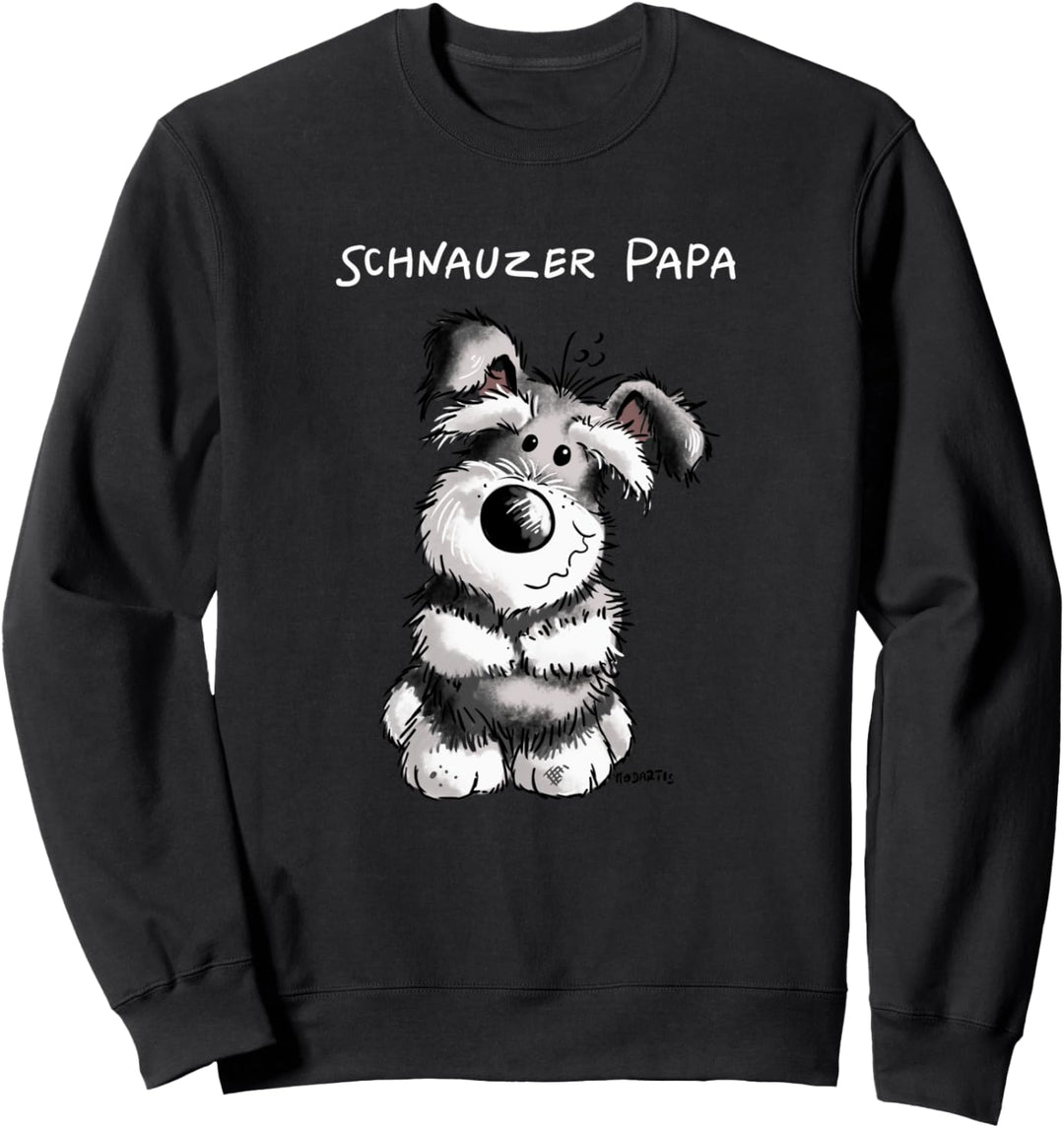 Schnauzer Papa I Hundemotiv Hunde Herrchen Geschenk Sweatshirt