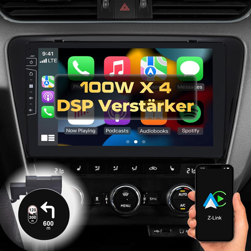 DYNAVIN Android Autoradio Navi Kompatibel für Skoda Octavia 3 Mk3, mit 4 * 100W DSP Verstärker | DAB