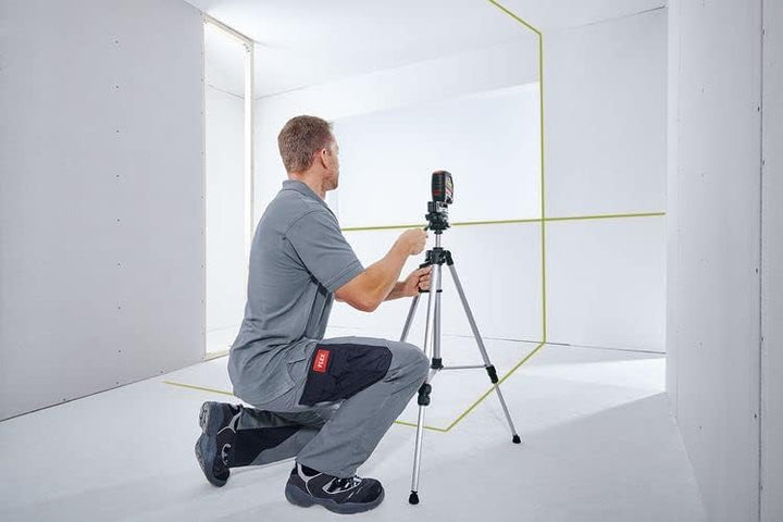 Flex Kreuzlinien Laser mit Empfängermodus (selbstnivellierend, horizontale + 2 vertikale Linien, Gen