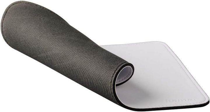 Hama Mauspad (22 x 18 cm, Office Mousepad in Lederoptik, optimale Gleitfähigkeit, rutschfeste Unters