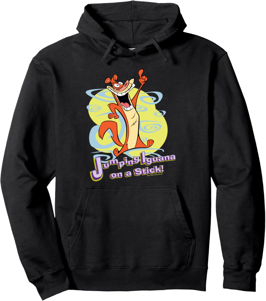I Am Weasel Jumping Iguana On A Stick! Pullover Hoodie