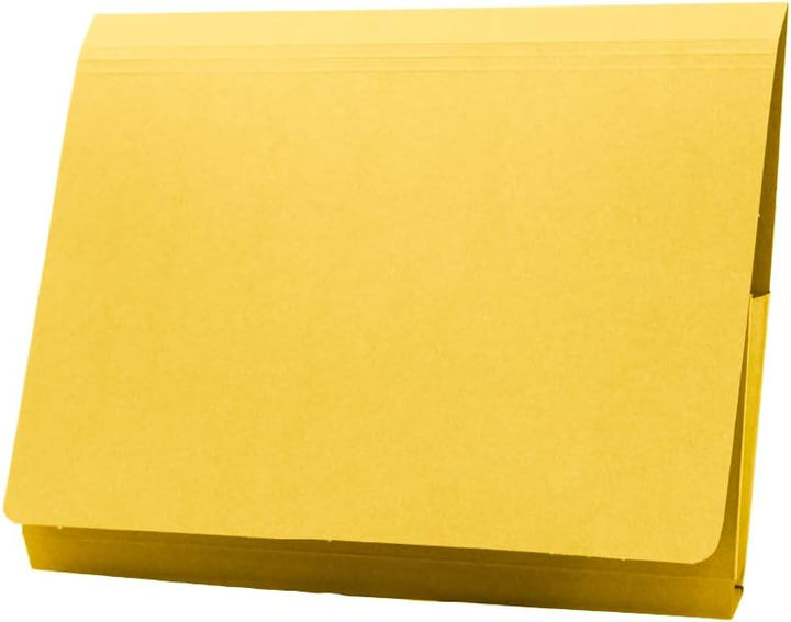Guildhall PW3-YLWZ Dokumentenmappe, lange Klappe, 315 g/m², 356 x 254 mm, Gelb, 50 Stück, gelb