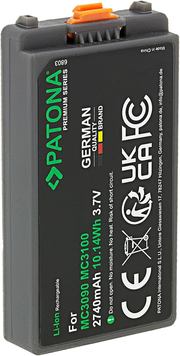 PATONA Premium Akku für Symbol MC3000 MC3070 MC3090 MC3190 MC3100 Thin – 2740mAh Li-Ion Ersatzakku f