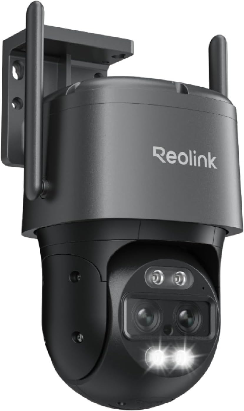 Reolink 4K 8MP Wi-Fi 6 PTZ Überwachungskamera Aussen WLAN mit Auto-Tracking-Zoom, Dual-Objektiv, Dua