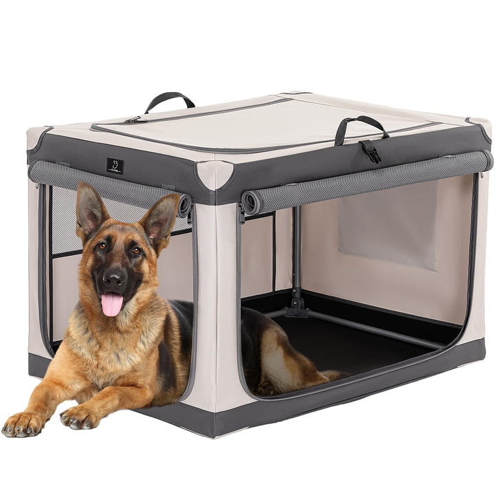 A 4 Pet Hundebox faltbar grosse Hunde Auto Transportbox Hund Soft tragebar Hundebox für zuhause, lei