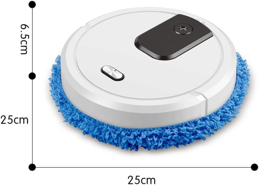Elektrischer Wischmopp, Wischroboter, Nass/Trocken Wischfunktion Kehrroboter Mit USB Charging, Mini