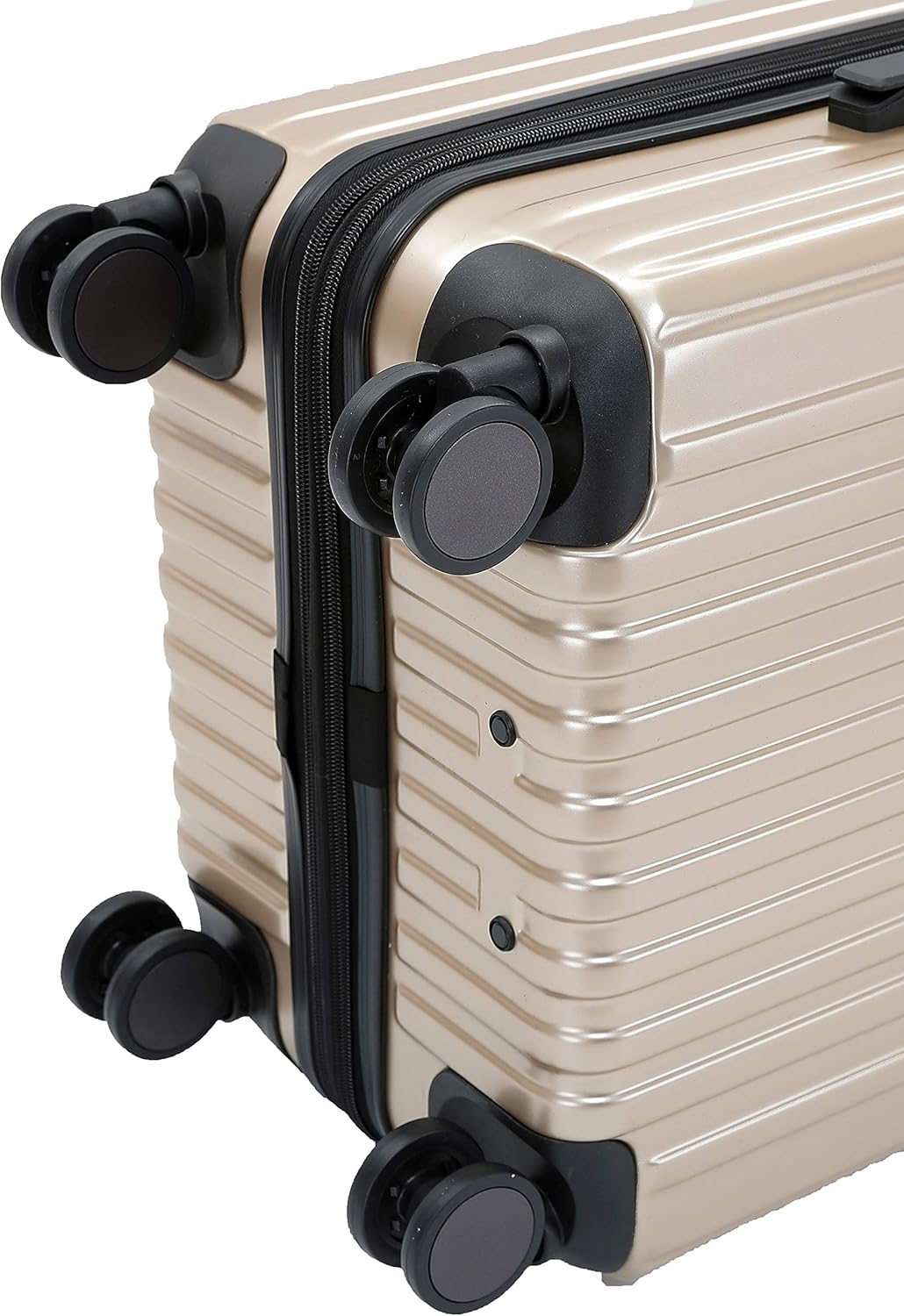 M816 TSA-Schloss Koffer Reisekoffer Trolley Kofferset Hardschale Boardcase (Champagner, Grosser Koff