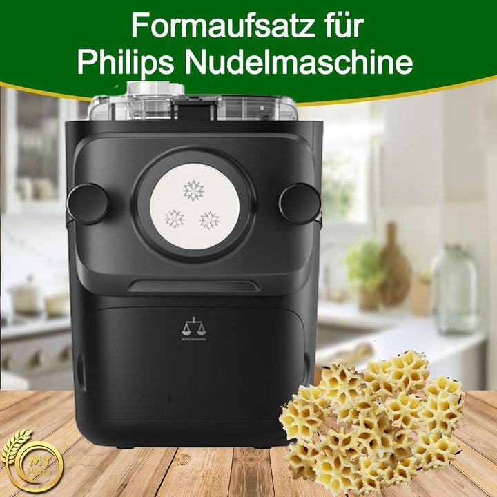 MY Pasta - Sterne - Zubehör für Pastamaker - Pasta Disc kompatibel mit Philips Pasta Maker Avance -