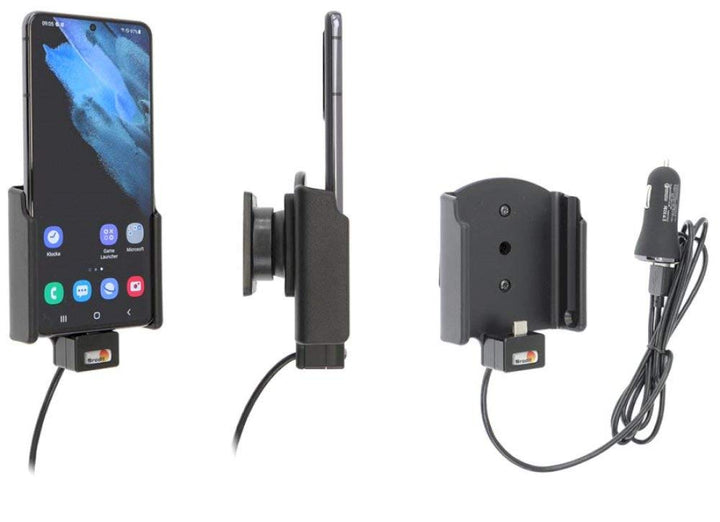 Brodit Gerätehalter 721244 | Made IN Sweden | mit Ladefunktion für Smartphones - Samsung Galaxy S21