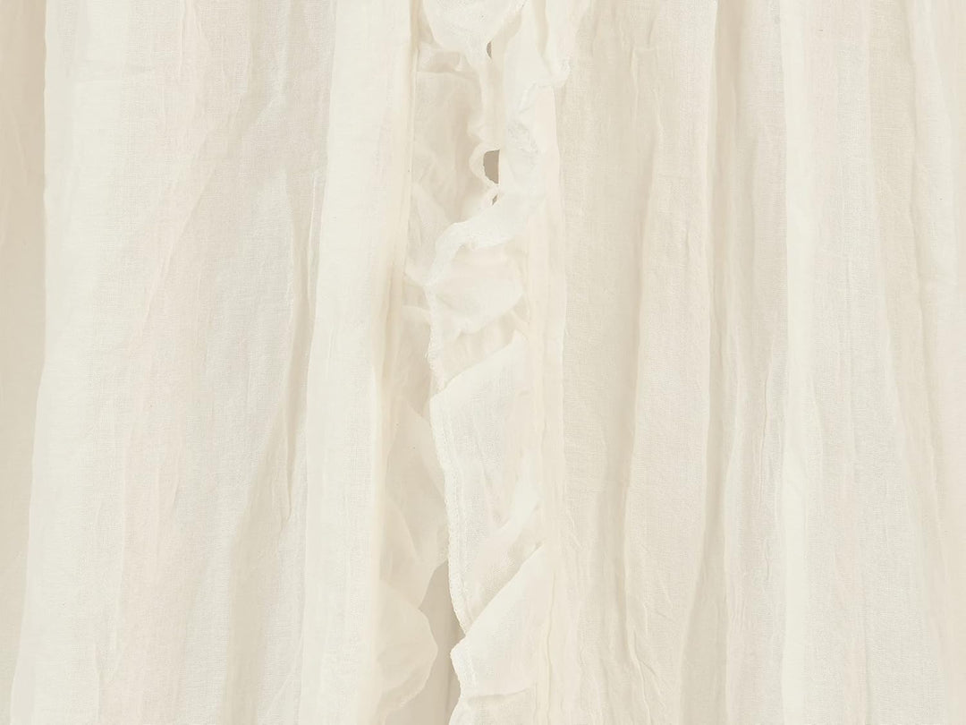 Jollein Betthimmel Vintage 245 cm - Ivory Creme H245 x B245 cm (1er Pack), Creme H245 x B245 cm (1er