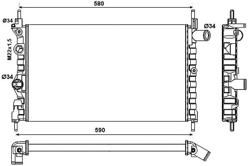 NRF 54682 Kühler, Motorkühlung