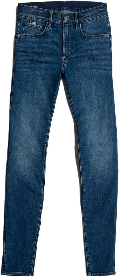 G-STAR RAW Damen Jeans 3301 Skinny Ankle Jeans 23W / 28L Blau (Medium Aged D05175-8968-071), 23W / 2