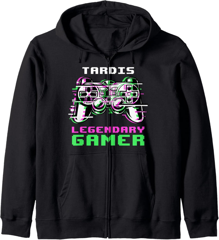 Tardis - Legendary Gamer - Personalisiert Kapuzenjacke
