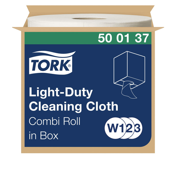 Tork Leichte Reinigungstücher Kombirolle, Weiss W1/W2/W3, feucht oder trocken verwendbar, 1 נ600 Tüc