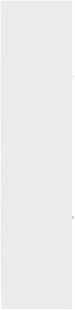 vidaXL Apothekenschrank, weiss, 30 x 41 x 174,5 cm, aus Spanplatte, Apothekenschrank, Apothekenmöbel