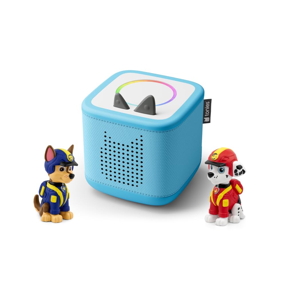 tonies Toniebox 2 Bundle Incl. 2 Tonies: Paw Patrol Chase + Marshall, Himmelblau, Audioplayer für Hö