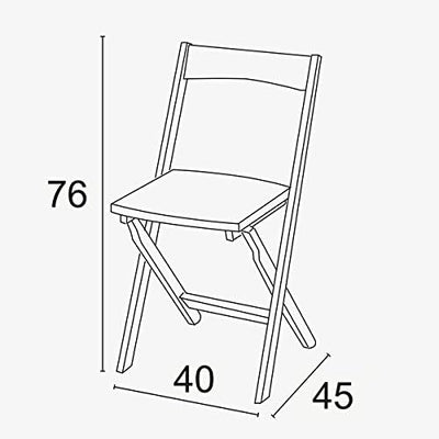 Arredamenti Italia Klappstuhl 660 Diana, Buchenholz, Kirsche, 2er-Pack… Braun, Braun