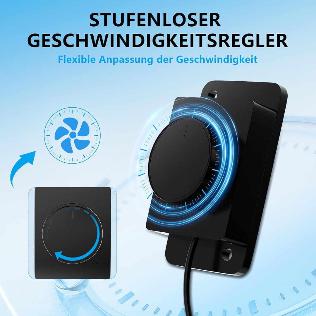 2 In 1 Aktivkohlefilter Rohrventilator 150mm, Kompatibel Mit LüFtungsrohren 100mm 125mm 150mm Austau