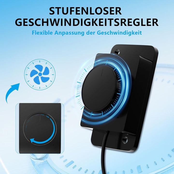 2 In 1 Aktivkohlefilter Rohrventilator 150mm, Kompatibel Mit LüFtungsrohren 100mm 125mm 150mm Austau