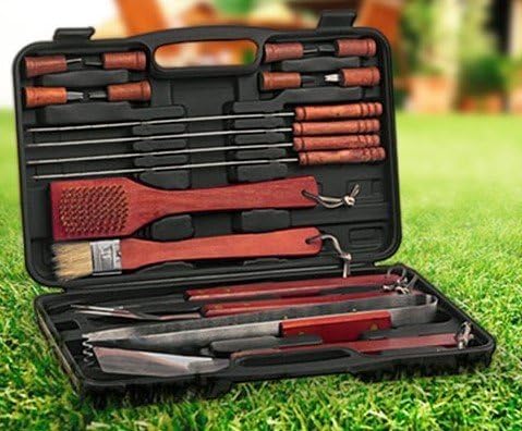 BBQ Mastertools Grillset für Feinschmecker Grillkoffer 18-teilig