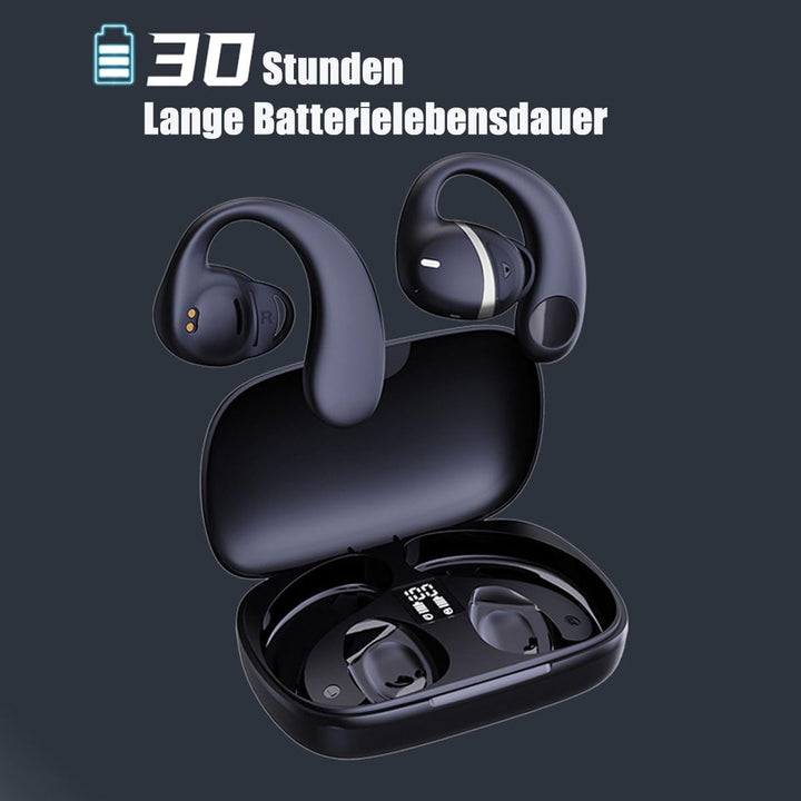 ESSONIO Kopfhörer Kabellos Bluetooth 5.3 Bone Conduction Headphones 10 Stunden Gesprächszeit Noise C