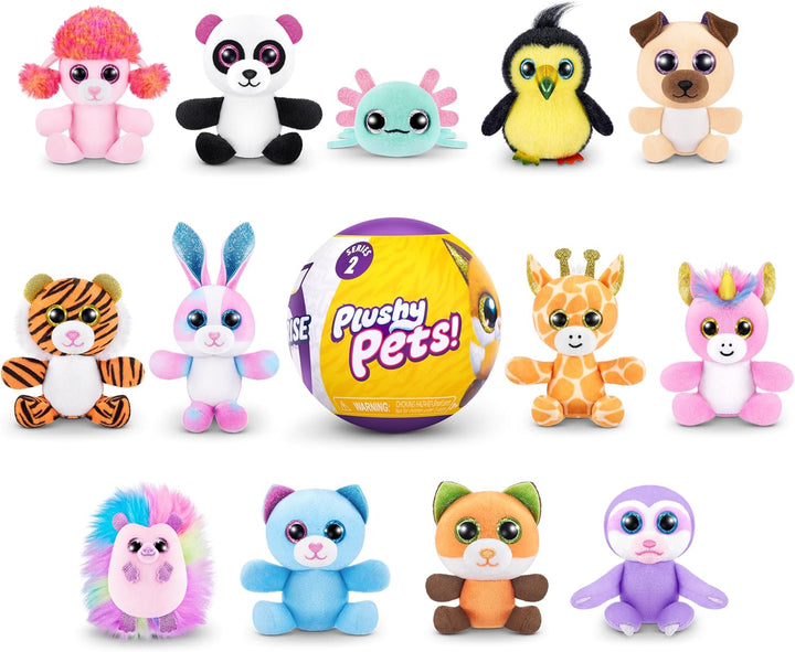 5 Surprise Plushy Pets Serie 2 (3er-Pack) Series 2 3 Capsules, Series 2 3 Capsules